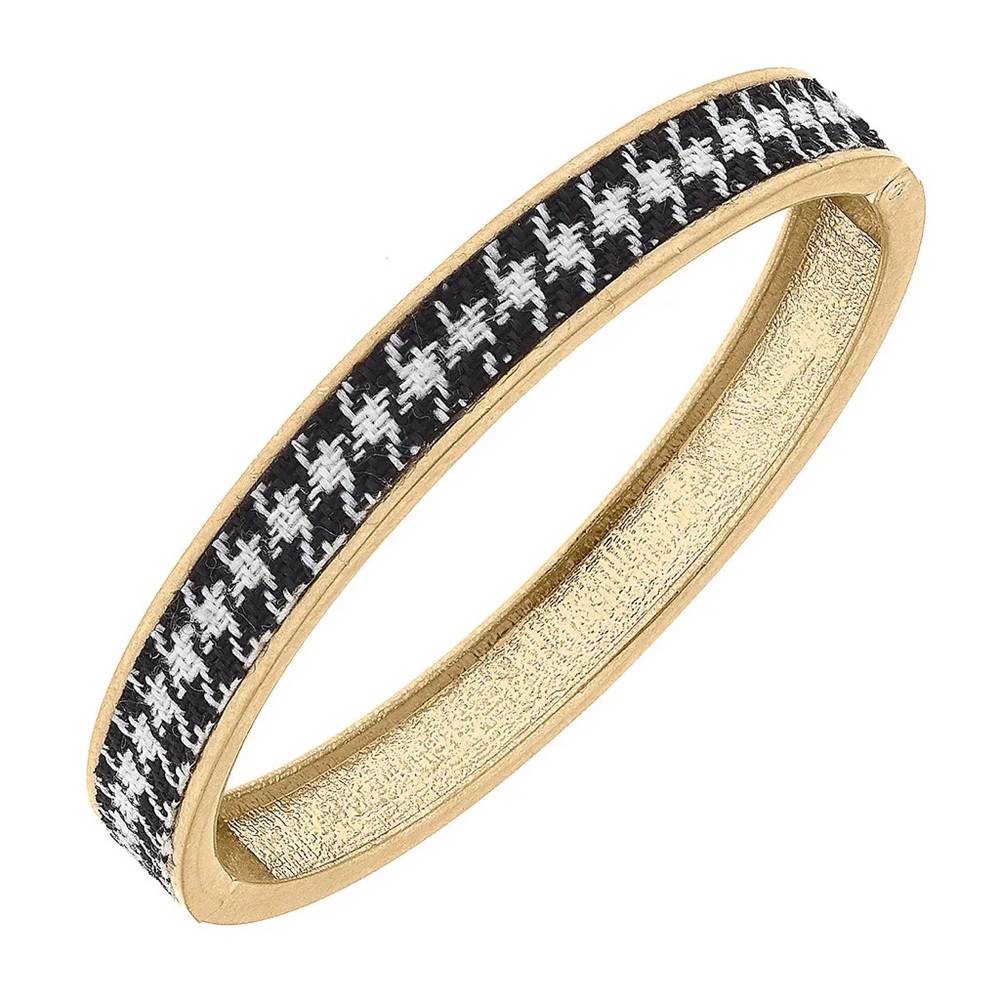 Houndstooth Bangle Bracelet